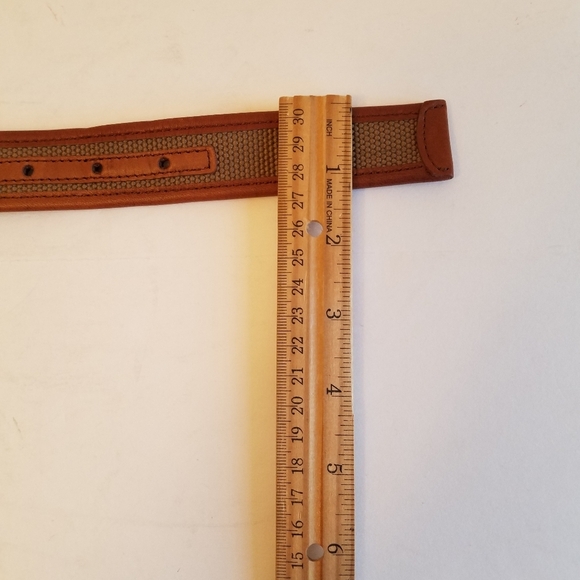 Michael Kors Men's Leather Trim Belt Silver Plated Buckle Size 40 Tan - Picture 13 of 15